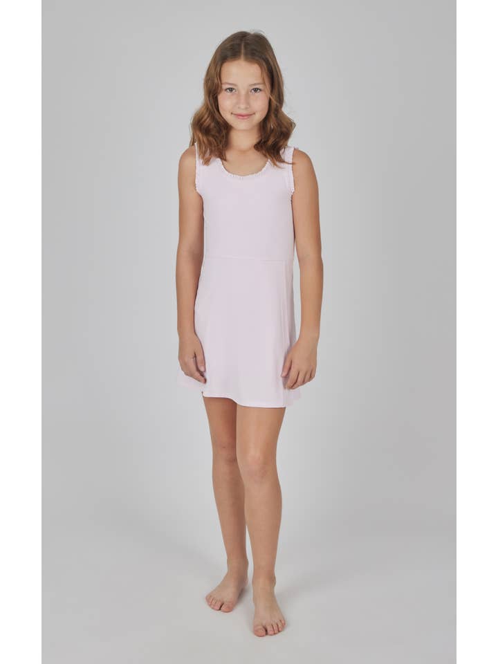 90 Degree by Reflex - Wholesale Athletic Dress - Kids - Girls Ruffle Tennis Dress with Inner Short