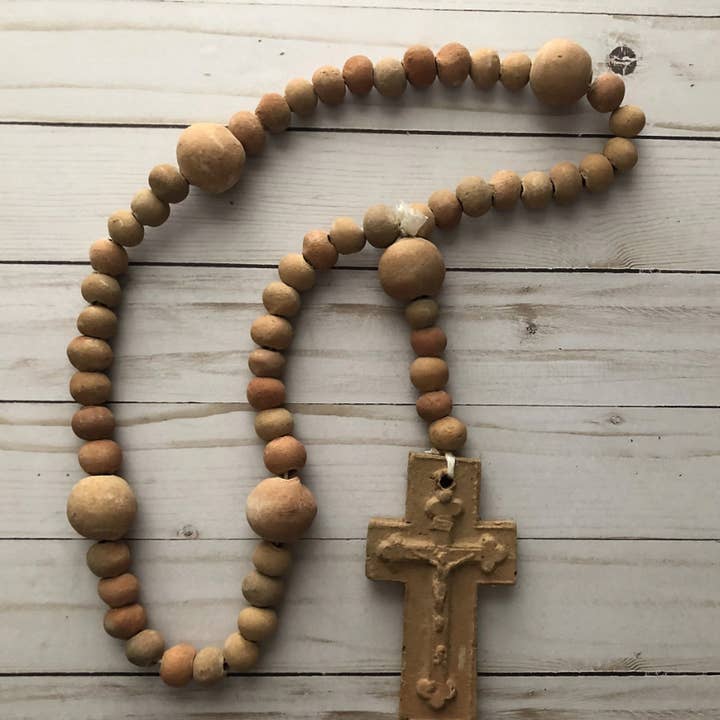 Religieuze Pottenbakkerij Kruis Rozemarijn Rozenkrans Etnisch voor wholesale door Viva Greetings