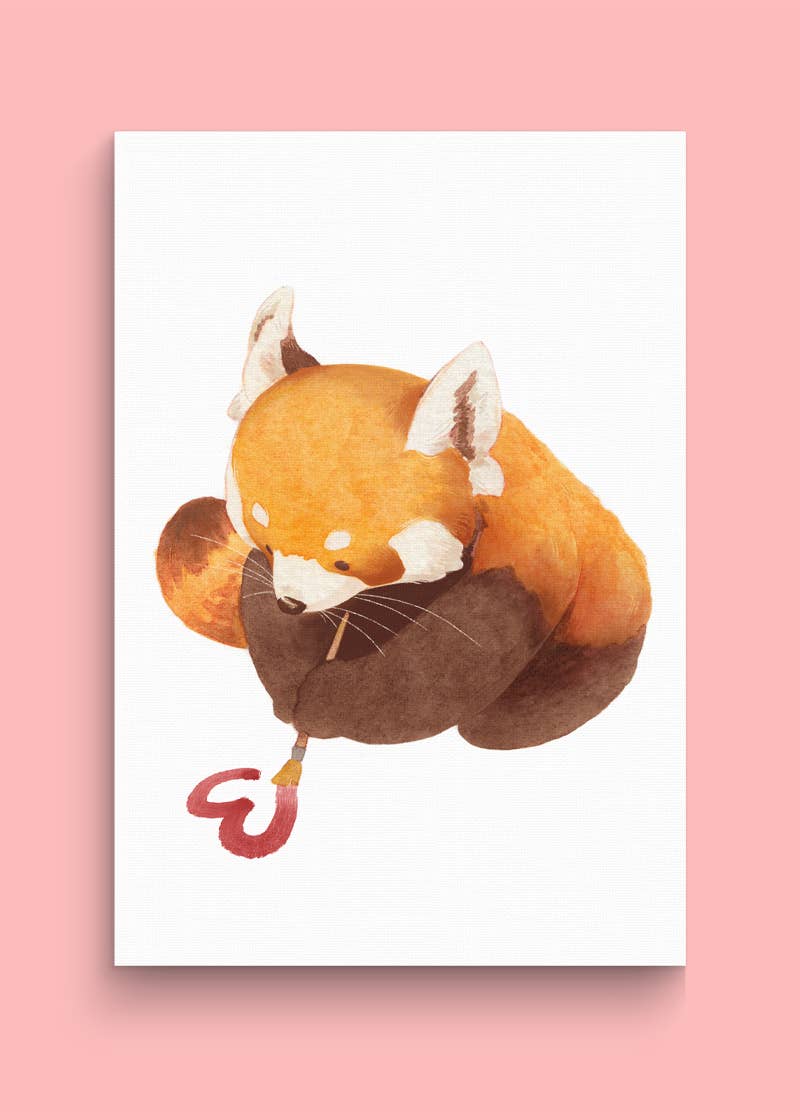 Aiko Graven - Wholesale Art Print - Artsy Red Panda | A4 Art print