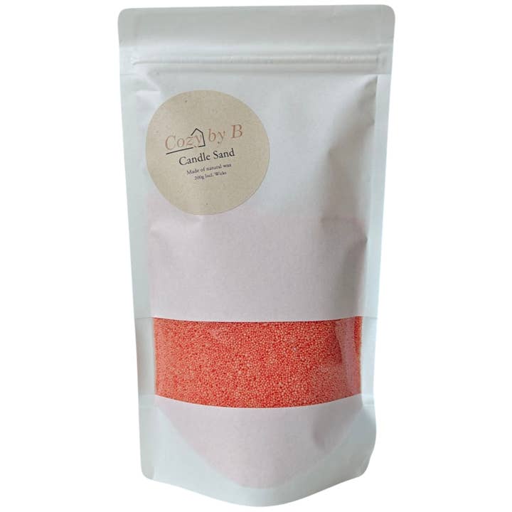 Cozy by B - Wholesale Jar/Filled Candle - Candle Sand 200g Orange0