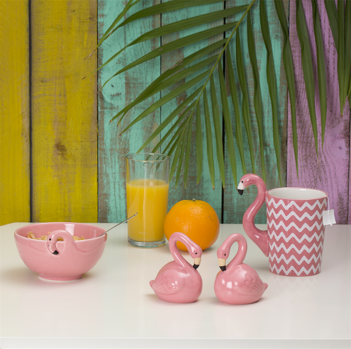 Sass and Belle – wholesale Coffee mug – Ziggy Flamingo Mug3