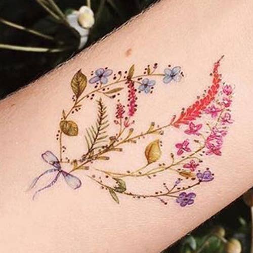 PAPERSELF - Wholesale Temporary Tattoo - Mini Bouquet Temporary Tattoos Stickers0
