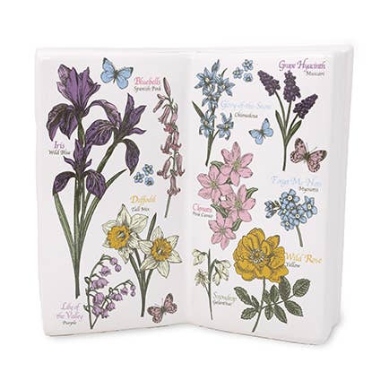 Offenes Buch Vase, Wildblumen für den Großhandel von Steel Mill & Co UK