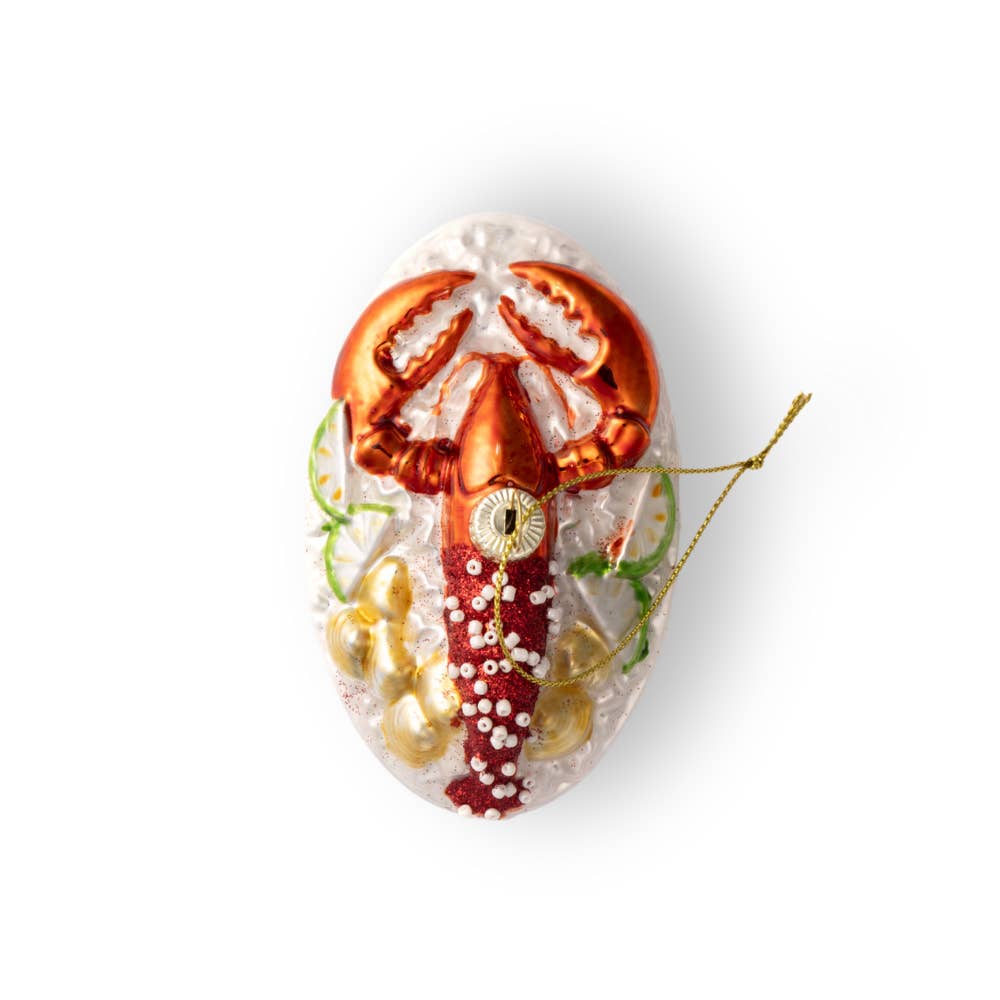 Chive - Wholesale Ornament - Lobster Dinner, Vintage Glass Handmade Food Tree Ornament Decor 2025