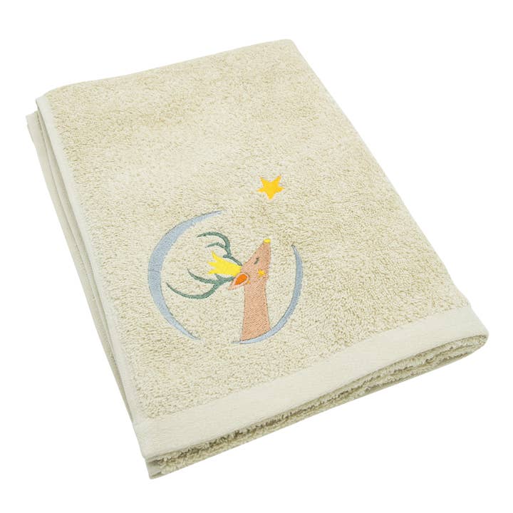 Serviette de bain enfant 50cm x 100cm - Daim Lin pour la vente par L'Oiseau Bateau