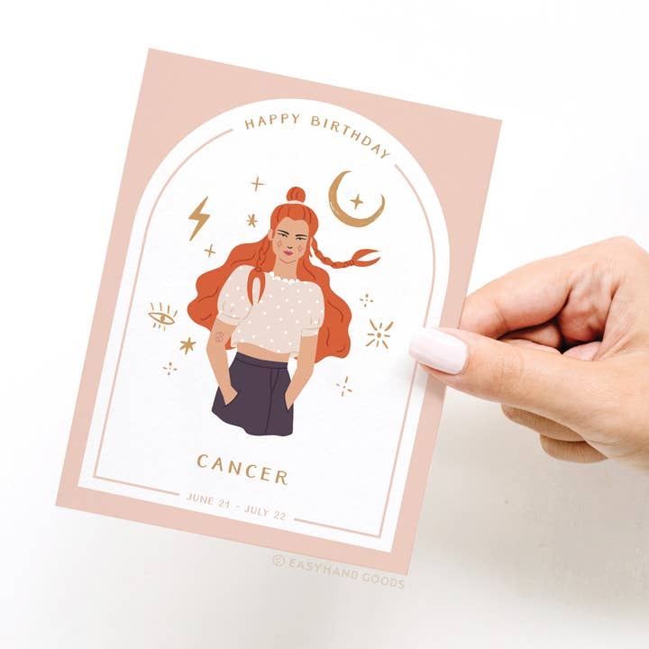 Easyhand Goods – formerly Onderkast - Wholesale Birthday card - Happy Birthday Leo Zodiac Greeting Card2