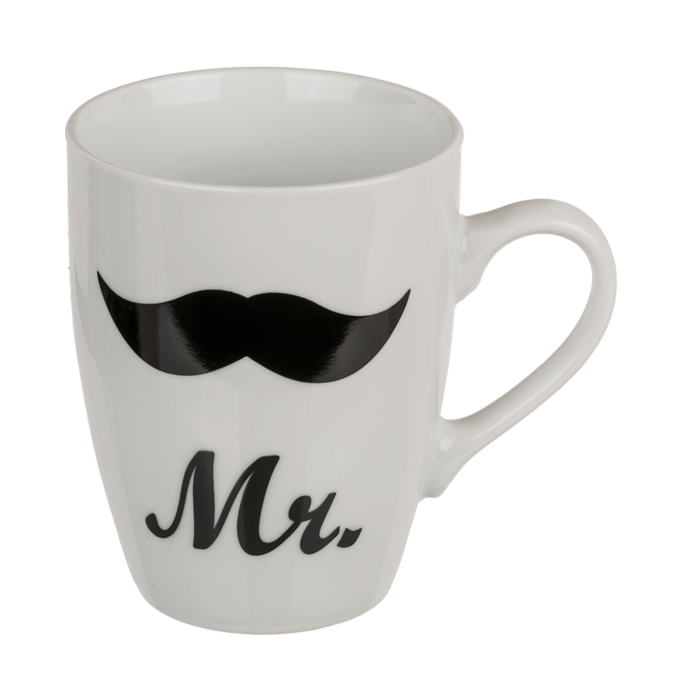 Out of the blue KG – wholesale Coffee mug – New Bone China mug, Mr. & Mrs.,3