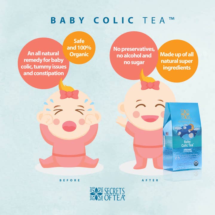 Secrets Of Tea – Großhandel Stilltee – Schwangerschaft & Stilzeit – Baby Colic Tea - USDA Organic & FDA genehmigt - 20 Beutel