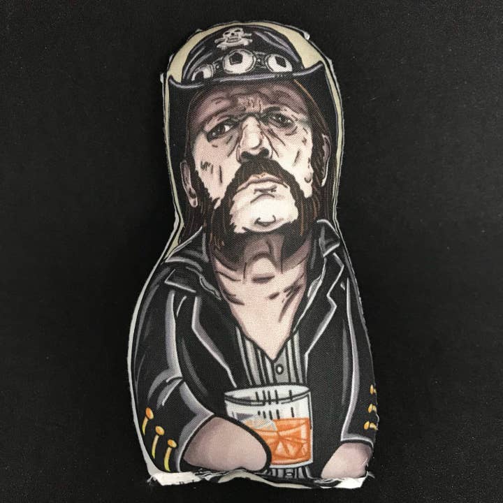 Lemmy of Motorhead Inspired Plush Doll or Ornament for wholesale by The Cuddle Cult