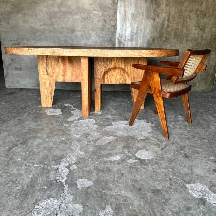 Office Objets - Wholesale Coffee Table - Massive mango wood table 2m10x1m12