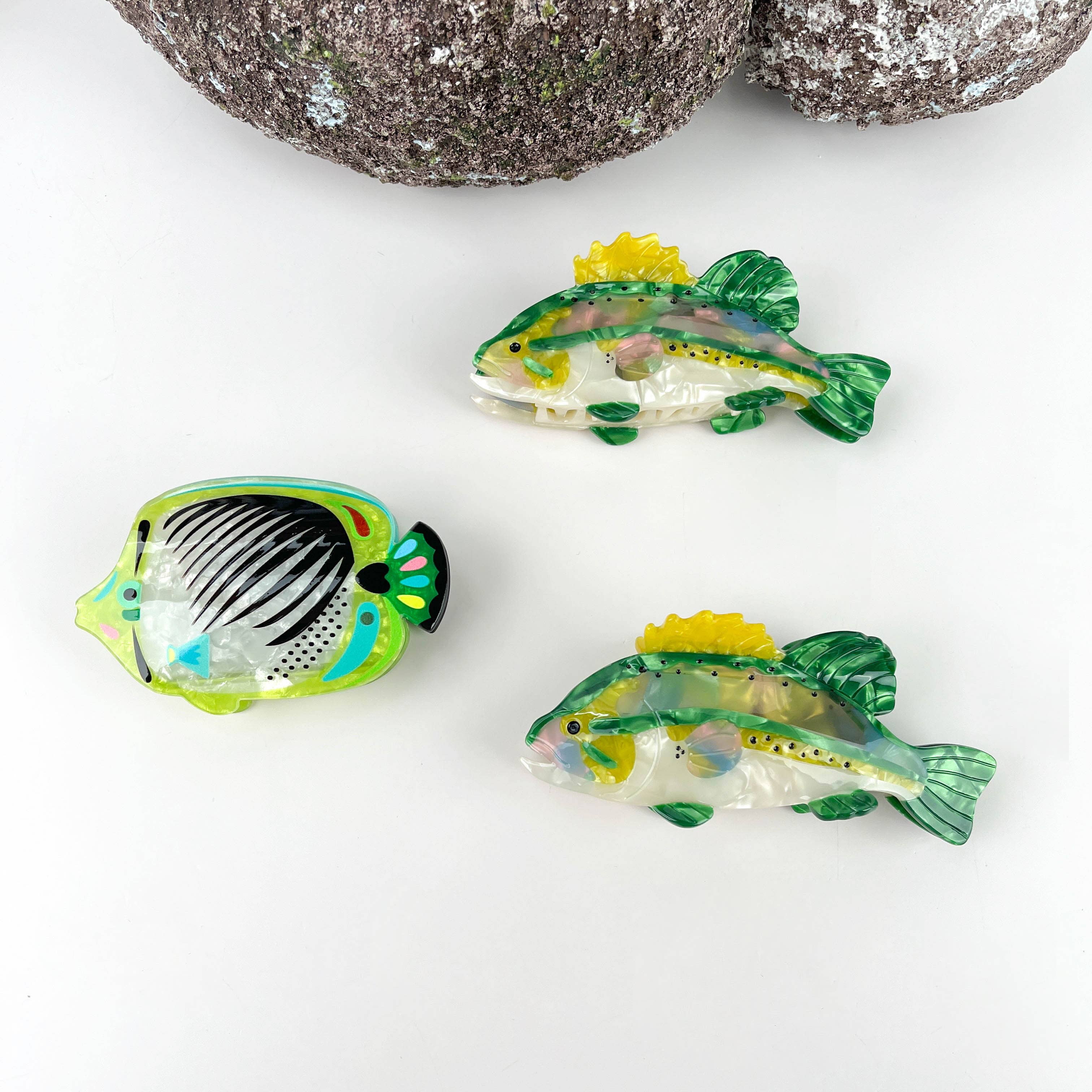 mildstyles - Wholesale Hair Clip - Women's - Angelfish Hair claw clip, Largemouth Bass Hair clip4