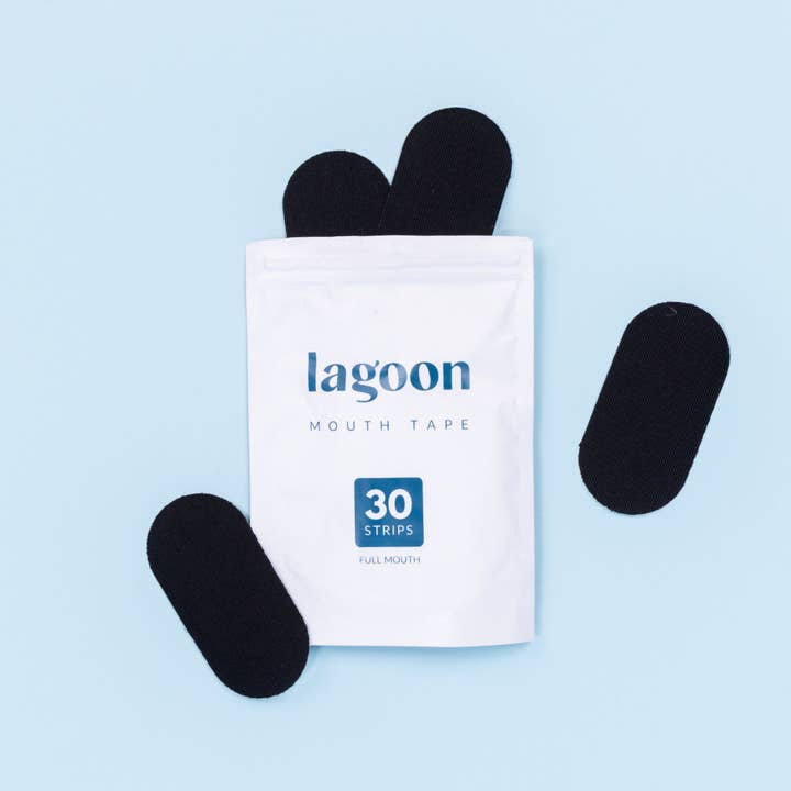 Flexible Breathable Mouth Tape - 1 Month Supply (30 Strips) for wholesale by Lagoon Sleep Inc