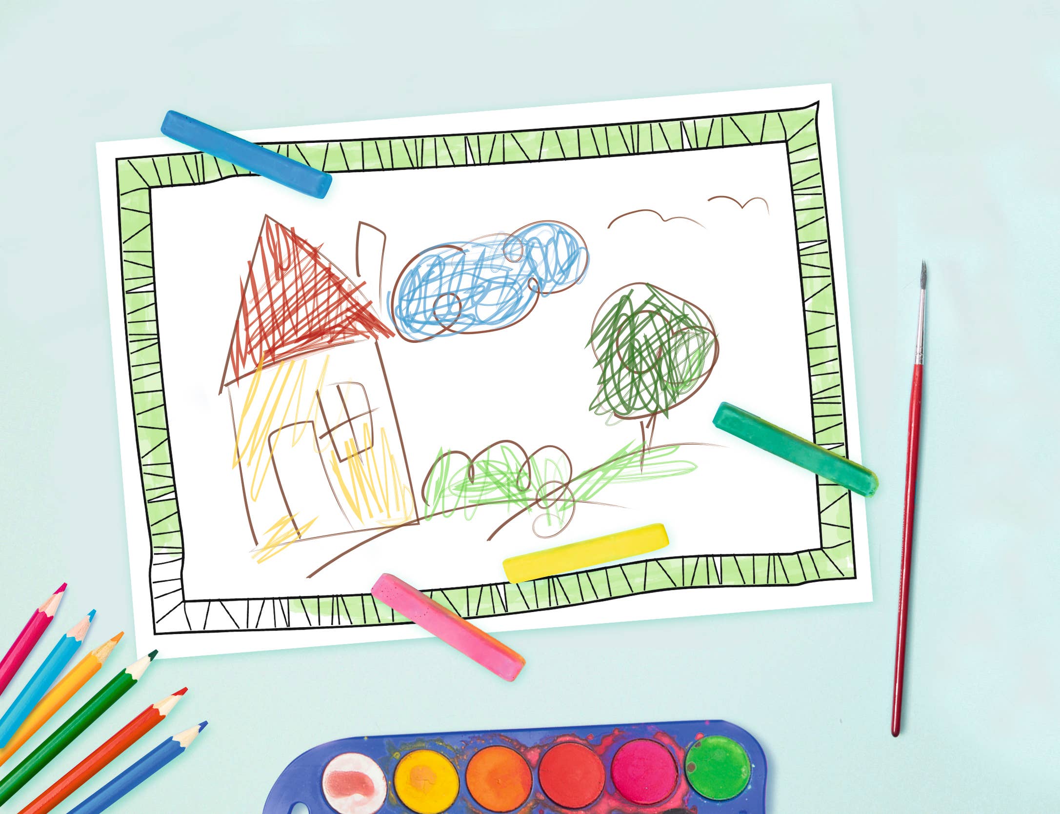 URSUS® / Buntpapierfabrik Ludwig Bähr GmbH & Co. KG - Wholesale Coloring & Activity Book - Kids & Baby - Painting And Drawing Pad “Frame”1