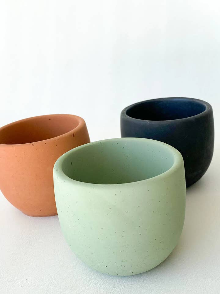 Pot à fleurs | Récipient à bougies | Fait main | Résistant à la chaleur | Écologique pour la vente par mmdecor