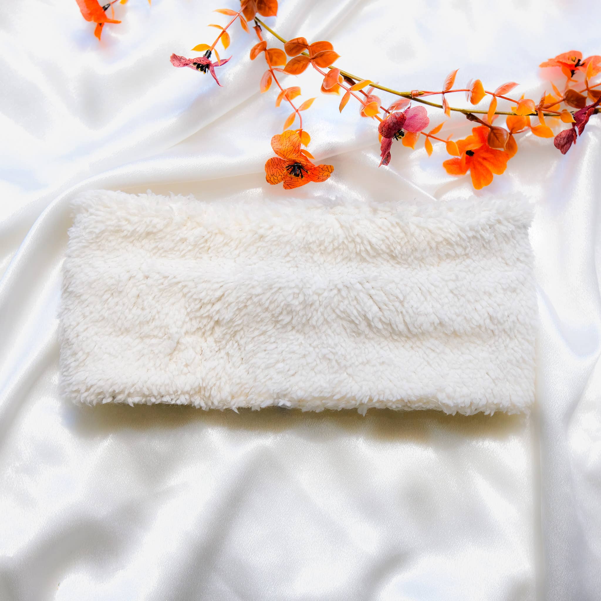 Karma Nepal Crafts – Bandana - Mulher por atacado – Banda de Lã Tricotada de Cor Sólida com Forro de Lã Polar2