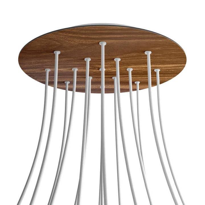 Rosette XXL Rose-One rund, diameter 400 mm med 15 huller og 4 huller for engroshandel hos LIGHTINUP S.R.L.