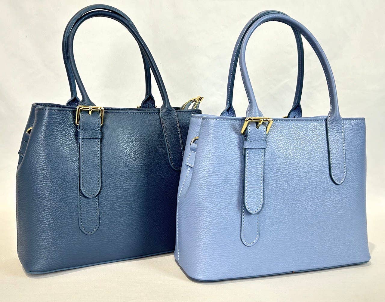 JIJOU CAPRI - Wholesale Tote Bag - Women's - Jenny Italian Leather Tote Shoulder Bag Belted Handle 3