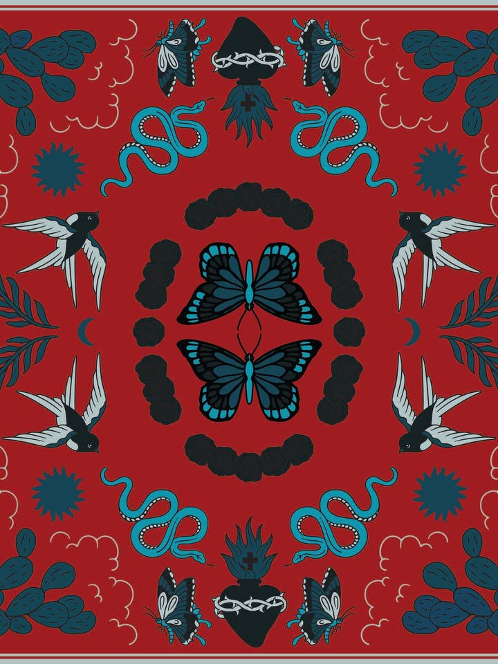 'JORDAN' SILK SCARF for wholesale by Acqua Pura