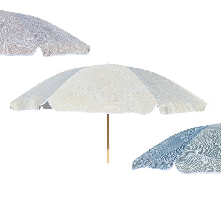 Meinposten – wholesale Beach Umbrellas – Parasol beach umbrella balcony umbrella green cream brown 160 cm UV protection 30+