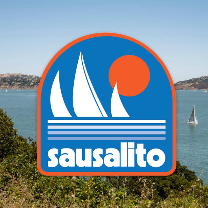 Sausalito Klistermærke for engroshandel hos Sunthing Studio