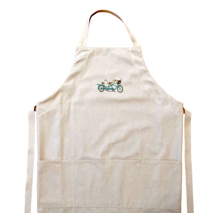 Tandemfahrrad Hochzeitschürze für den Großhandel von Tina Labadini Designs