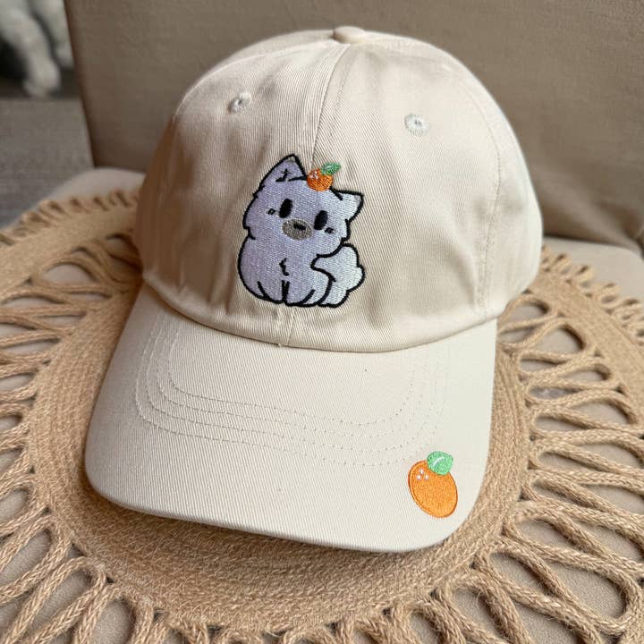 Orange Shoob Baseball Cap for wholesale by Biscuitfloof Studios