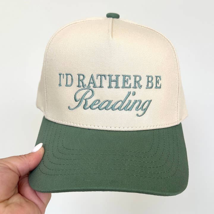 Arden & Gold - Wholesale Baseball Cap - Women's - I'd Rather Be Reading Two-Toned Trucker Hat10