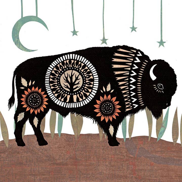 Home on the Range - 11 x 14 inch Cut Paper Art Print for wholesale by Rural Pearl: Cut Paper Art by Angie Pickman