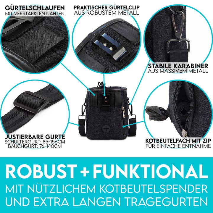 HUND IST KÖNIG - Vente Sac à friandises – chien - Sac à friandises premium HUND IST KÖNIG® pour chiens