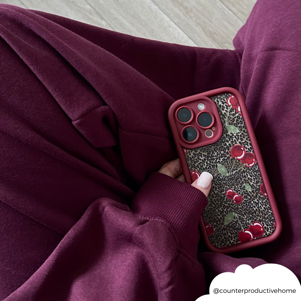 Coconut Lane - Wholesale Phone Case - Women's - Leopard Cherries Phone Case5