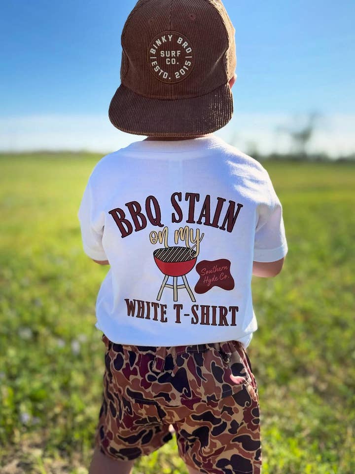 Southern Hyde Co. - Wholesale Screen Printed T-Shirt - Kids - BBQ Stain
