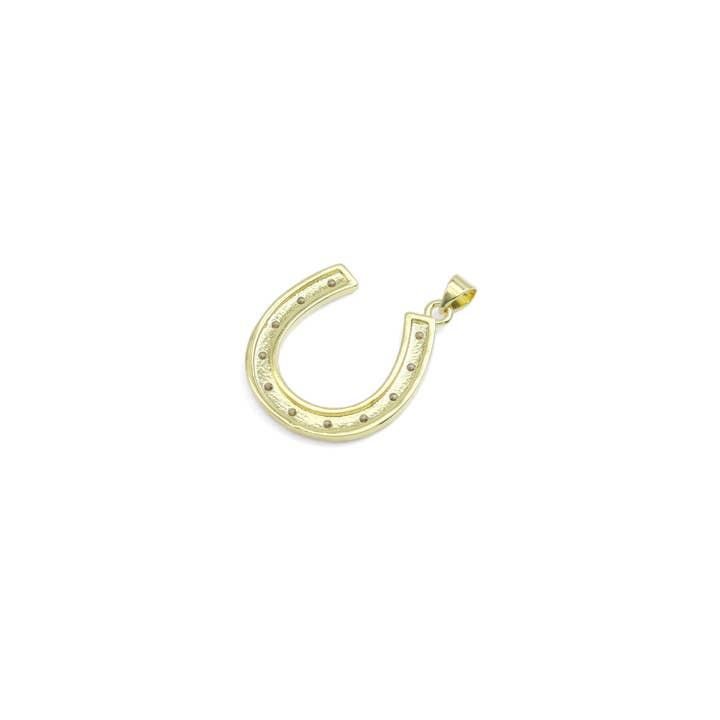 BestBeads&Beyond - Wholesale Individual charm/pendant - CZ Large Horseshoe U Shape Charm, Sku#LK9101