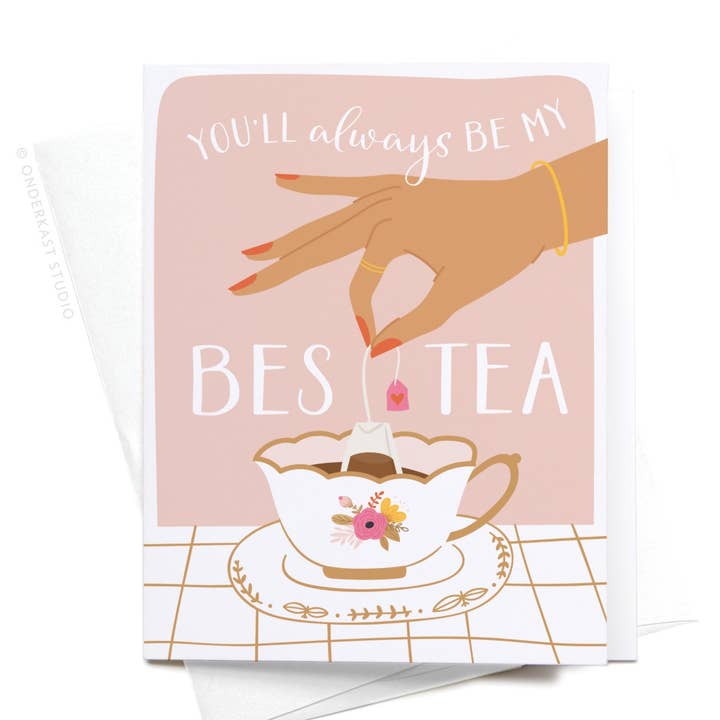 Onderkast Studio - Wholesale Love Card - You’ll Always Be My Bestea Greeting Card