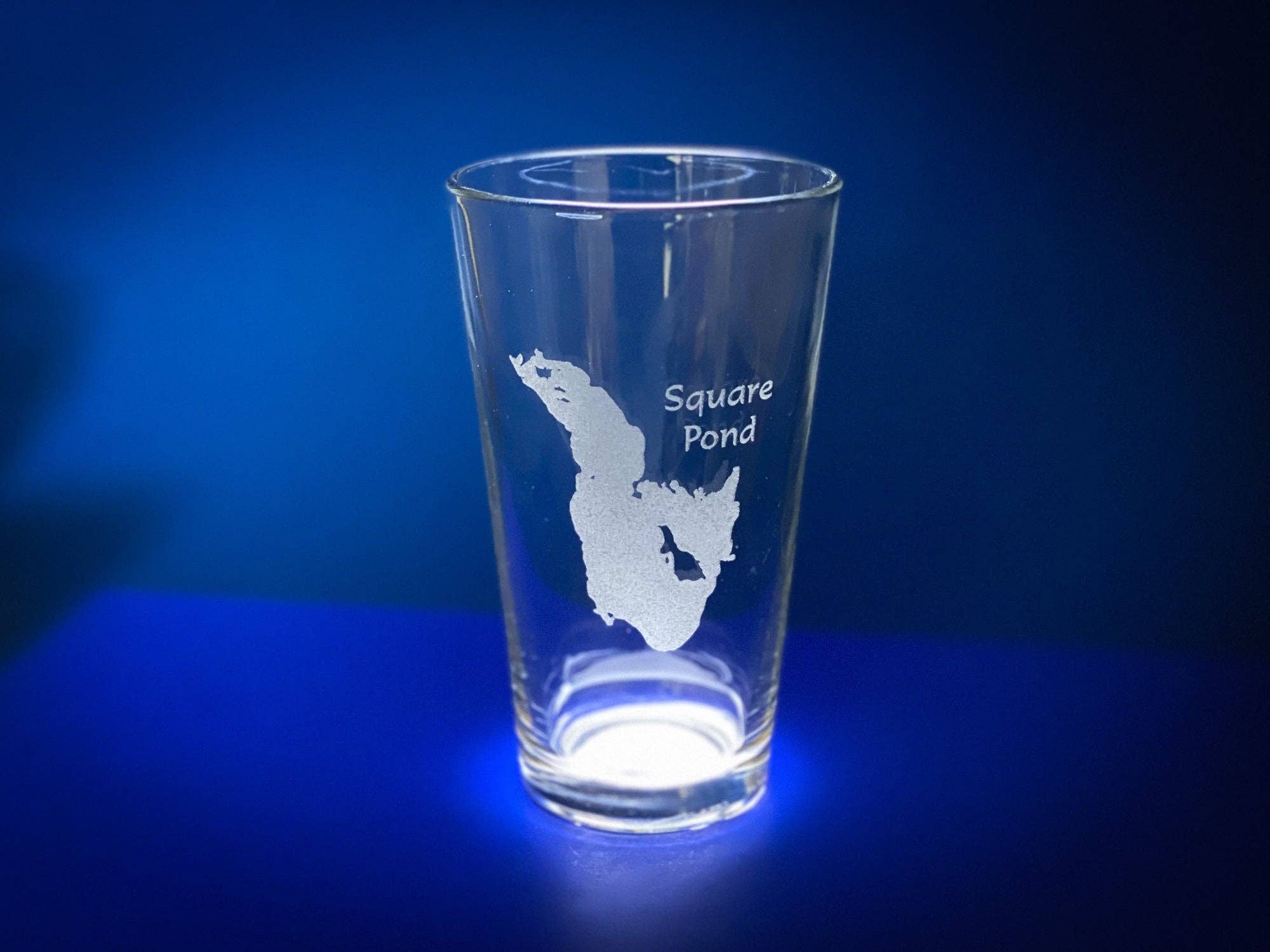 Adirondack Etching LLC - Wholesale Beer Glass/Mug - Make my Lake Pint Glass - Lake Map Etching - Dishwasher Safe6