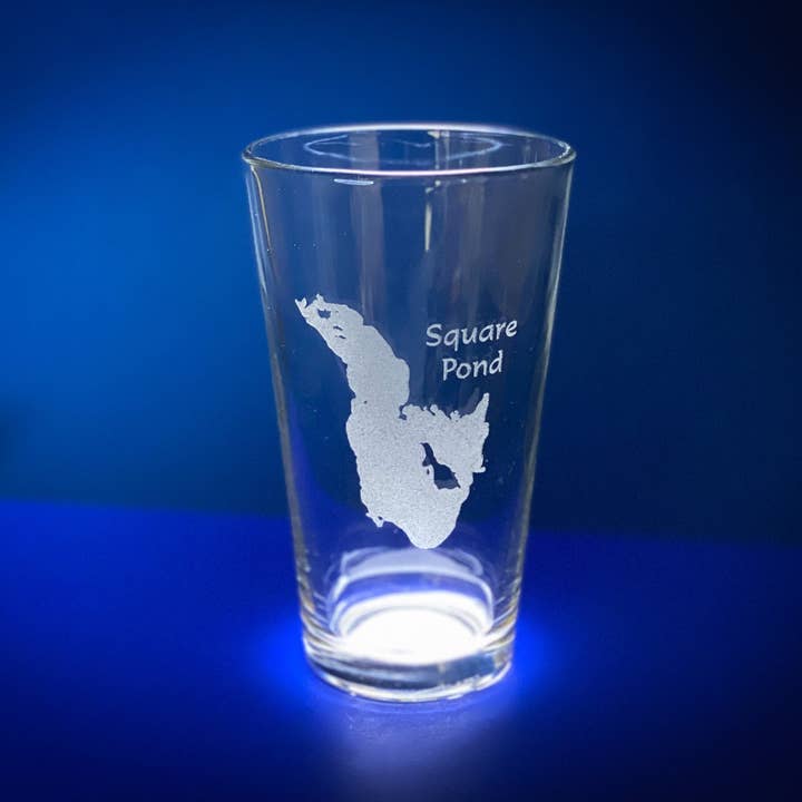 Adirondack Etching LLC - Wholesale Beer Glass/Mug - Make my Lake Pint Glass - Lake Map Etching - Dishwasher Safe6