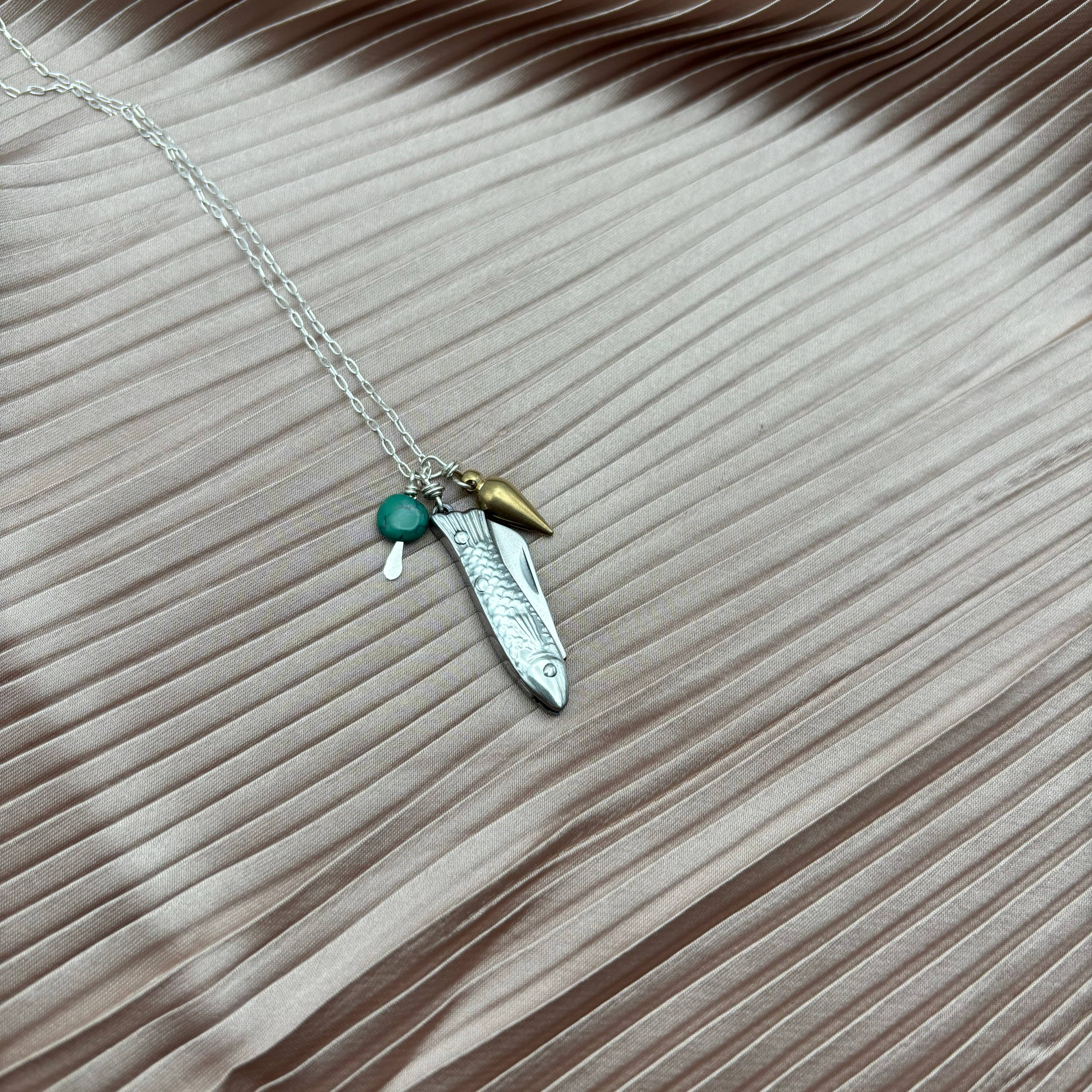 Fluff Hardware – wholesale Pendant/charm necklace – Handmade Feeesh Billie Necklace10