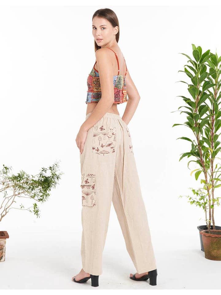 Natural only WOMENS CLOTHING - COTTON PANT(KT-1502) for wholesale on Faire