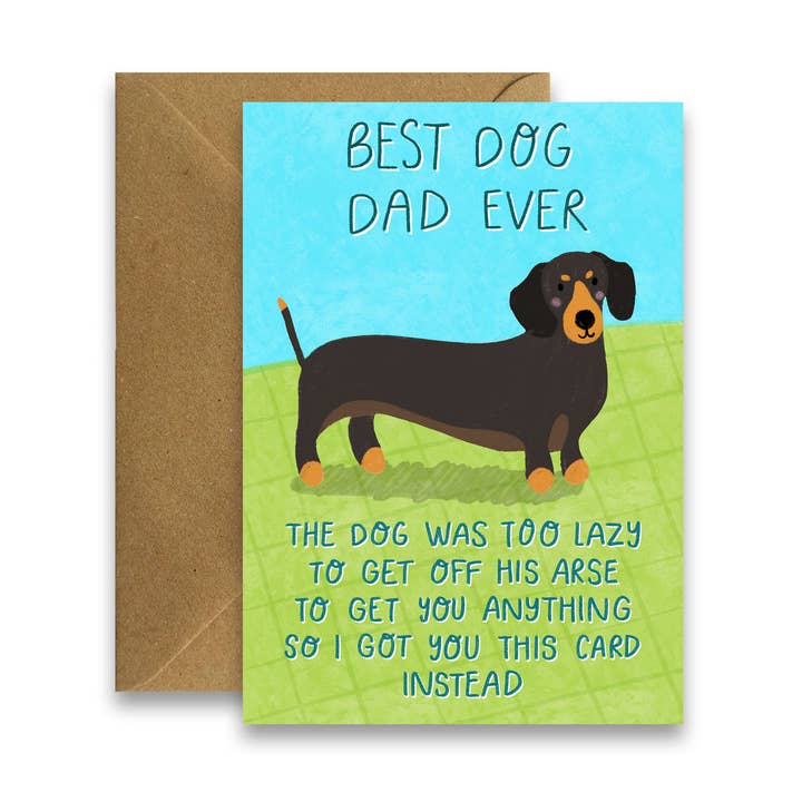 Lustige Vatertagskarte vom Hund für den Großhandel von By Claire Schorman