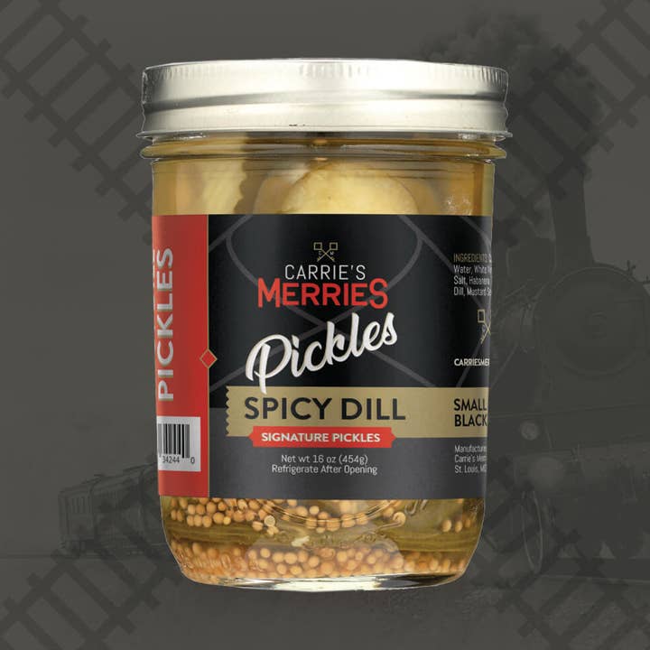 Carrie's Merries Spicy Dill Pickles for wholesale by Carries Merries