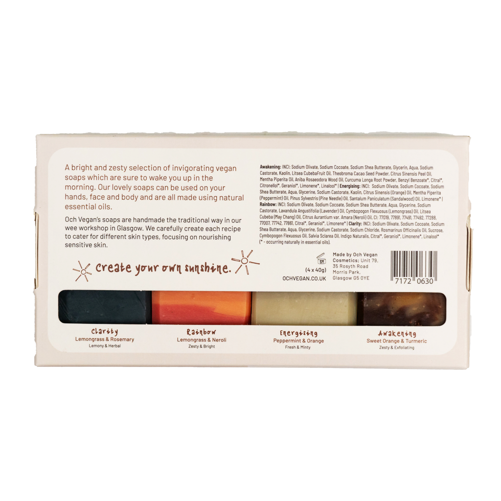 Och Vegan - Wholesale Soap Set - Uplifting Soap Gift set2
