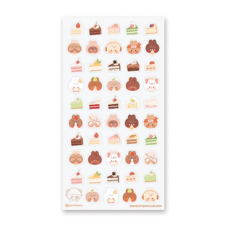 STICKII - Wholesale Sticker - Buns & Cake Sticker Sheet