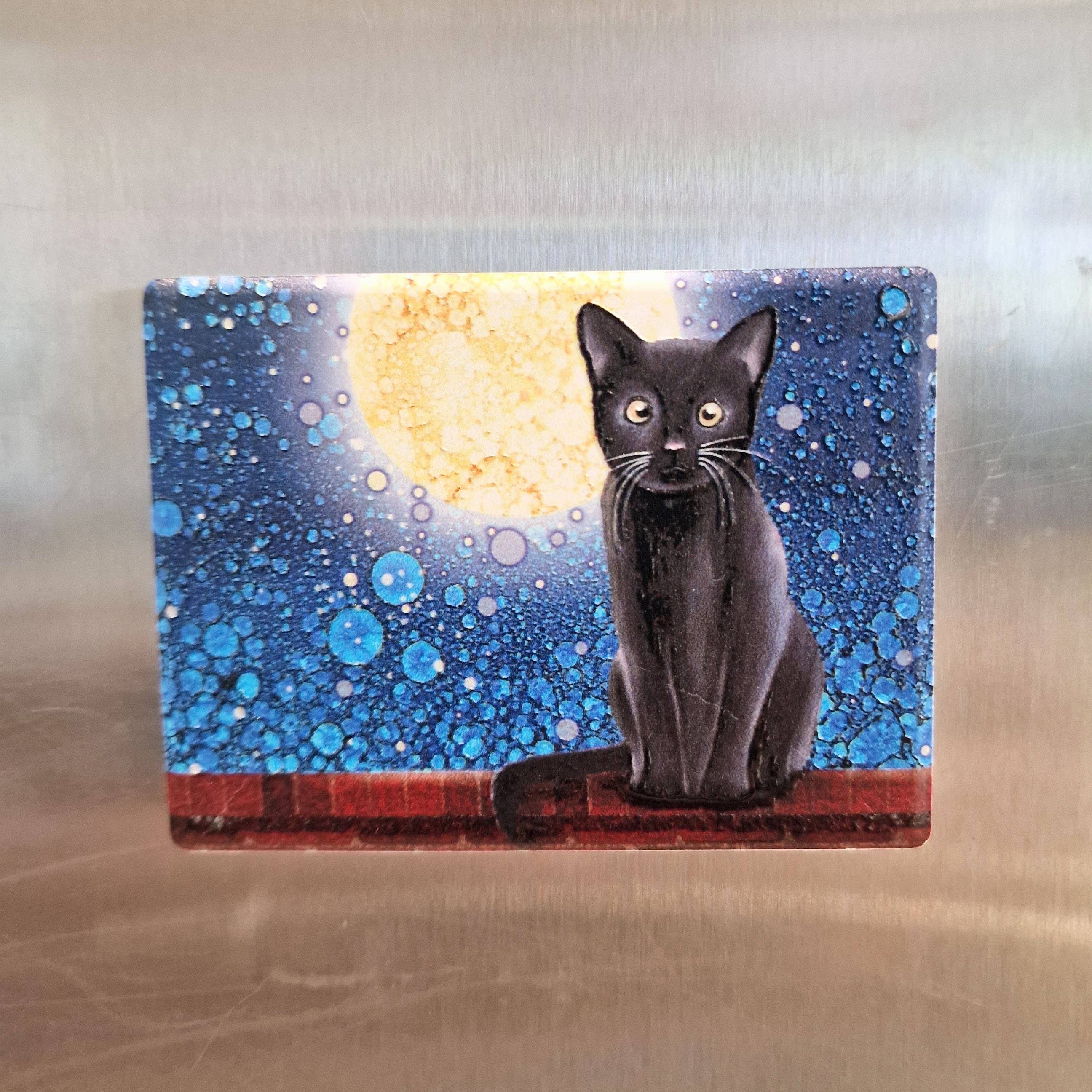 By Jo Crafts - Vente Aimants - Aimant Chat Noir 104-MG0