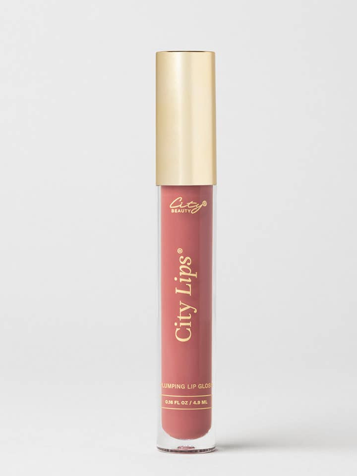 City Lips® - Plumping Lip Gloss - Crimson - Opaque Deep Rose for wholesale by City Beauty
