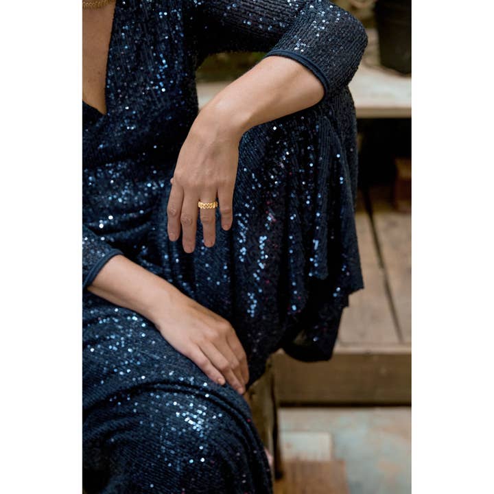 Anillo Gola P para venta al por mayor de Ginger & VelVet