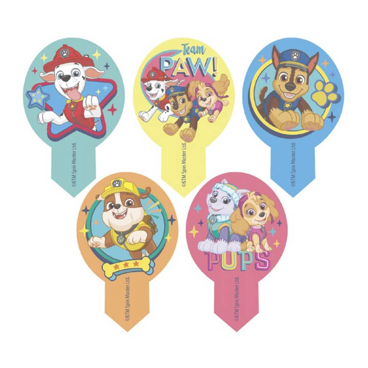 PLAQUETTE BLISTER 20 DEKORAPIN PAW PATROL pour la vente par dekora