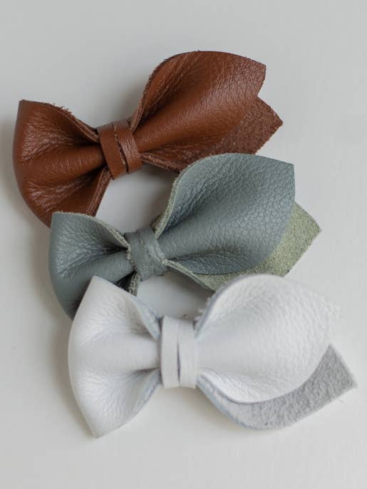 Fiocco tulipano | Fiocco per capelli in vera pelle per la vendita all'ingrosso da parte di Genuinely Made