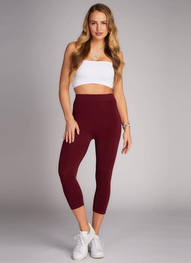 C'est Moi Clothing Co - Vendita all'ingrosso Leggings sportivi/loungewear - Donna - Legging 3/4 in bambù - CEBP100510