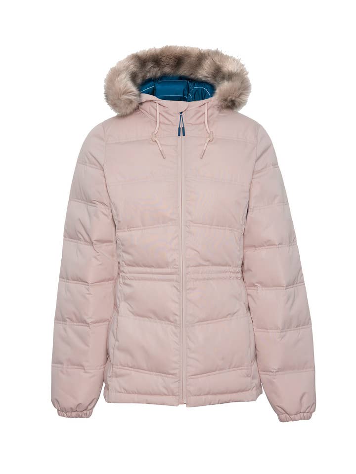 Elara Women's Urban Puffer in Rose Blush for wholesale by Rainbird