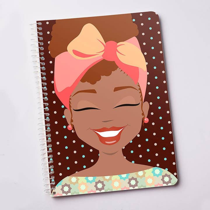 "Ms Lottie Dottie" Spiral Notebook for wholesale by The DynaSmiles Stationery