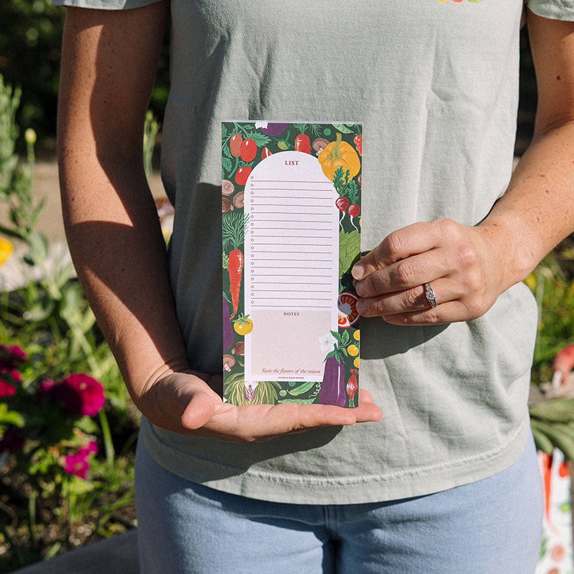 Paper Farm Press - Wholesale Notepad - Vegetable Farmers Market List Notepad1